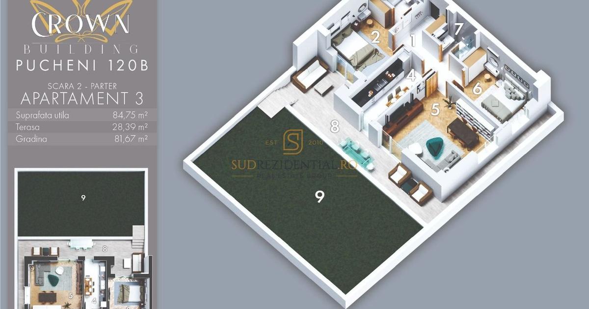 Apartament decomandat cu 3 camere în zona Rahova, Sector 5