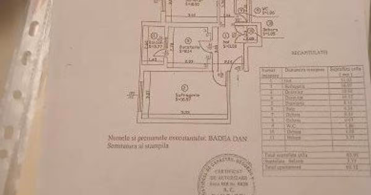 Apartament decomandat cu 3 camere în zona Sebastian, Sector 5