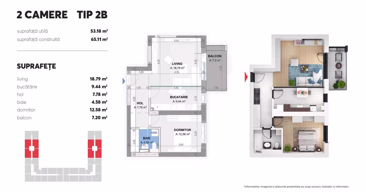 Apartament decomandat cu 2 camere în zona Drumul Taberei, Sector 6