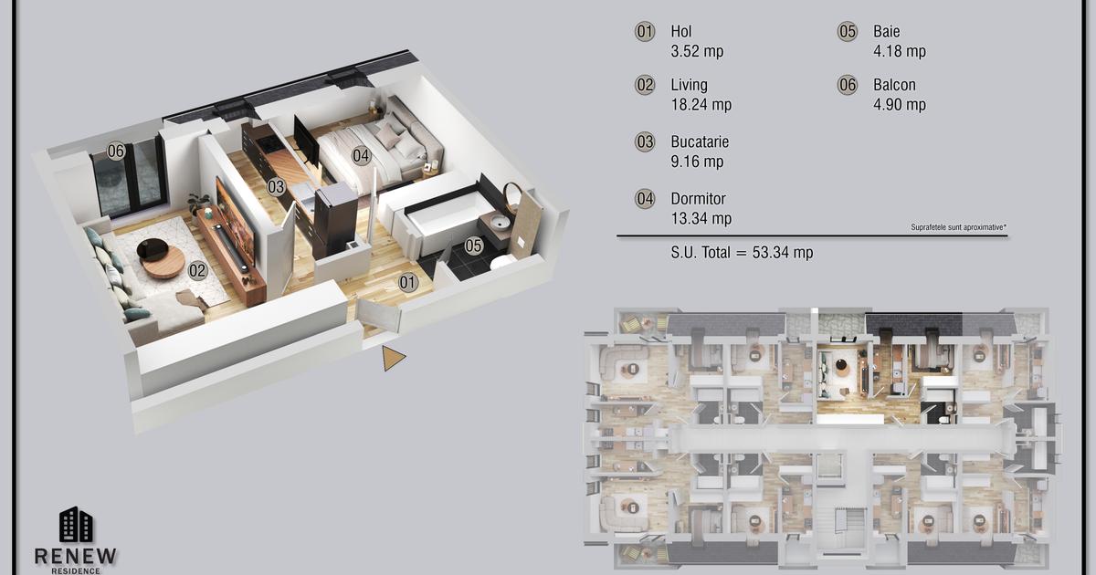Apartament decomandat cu 2 camere în zona Militari, Sector 6