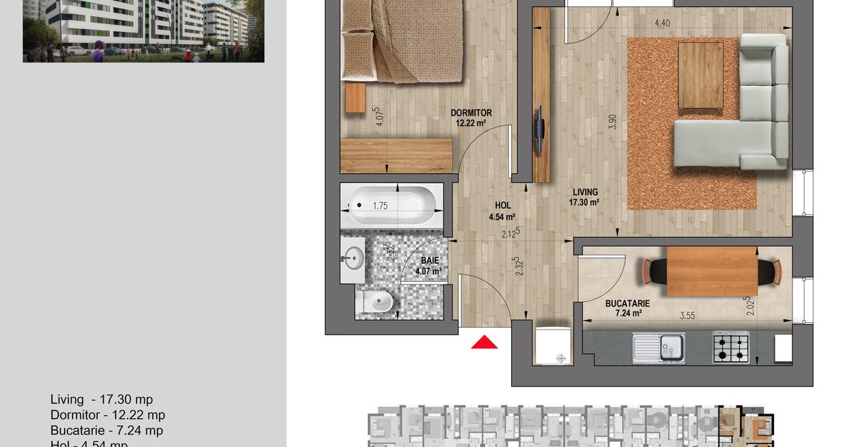 Apartament decomandat cu 2 camere în zona Militari, Sector 6