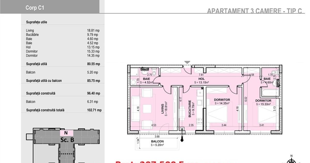 Apartament decomandat cu 3 camere în zona Militari, Sector 6