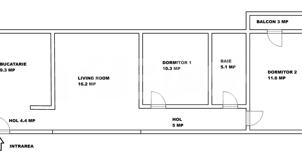 Apartament semidecomandat cu 3 camere în zona Mihai Viteazul, Sibiu