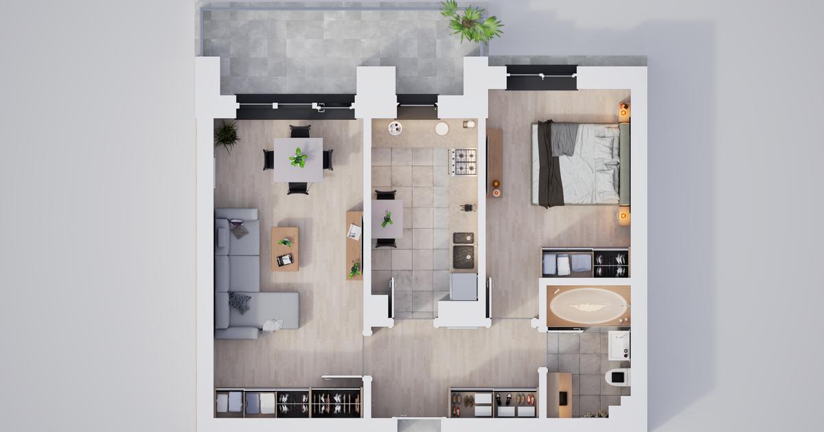 Apartament cu 2 camere în zona Nord-Vest, Sibiu