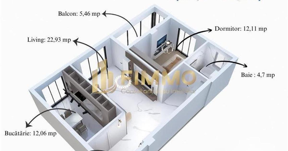 Apartament semidecomandat cu 2 camere în zona Periferie, Suceava