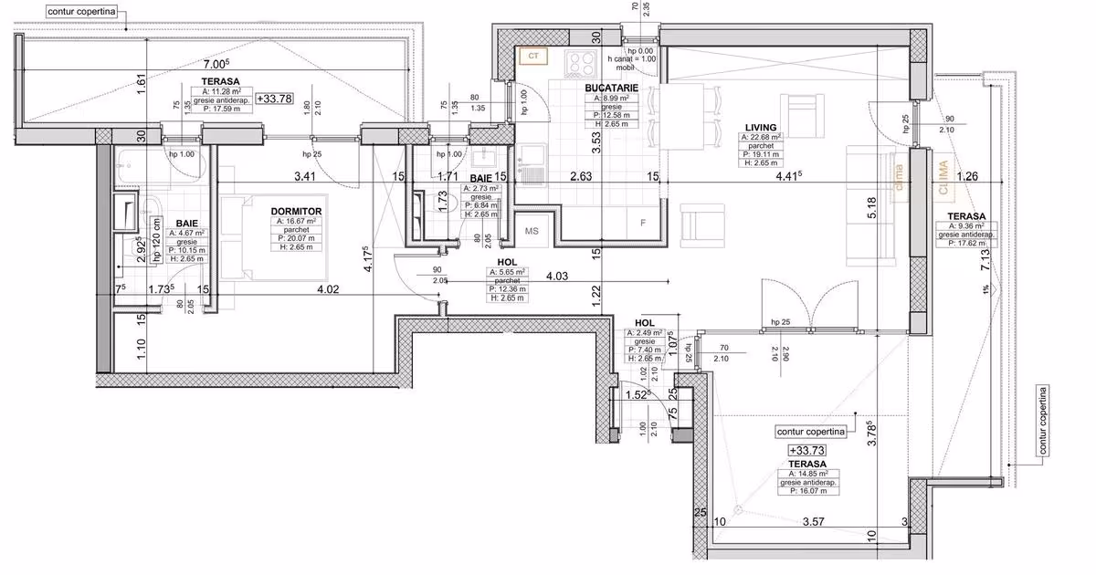 Apartament semidecomandat cu 2 camere în zona Aradului, Timișoara