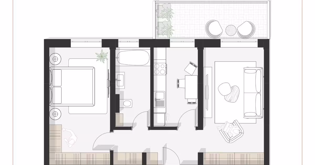 Apartament semidecomandat cu 2 camere în zona Est, Timișoara