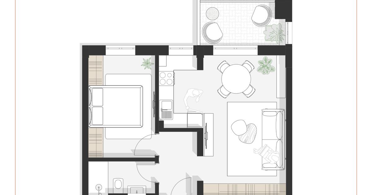 Apartament semidecomandat cu 2 camere în zona Est, Timișoara