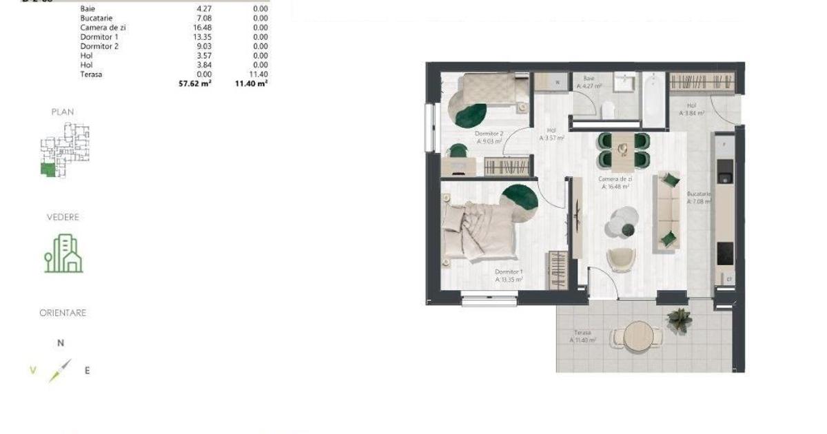 Apartament cu 3 camere în zona Lipovei, Timișoara