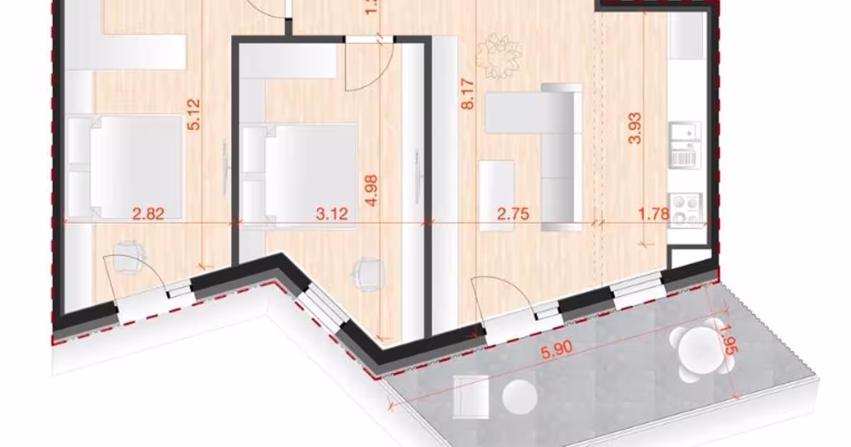 Apartament decomandat cu 3 camere în zona Take Ionescu, Timișoara