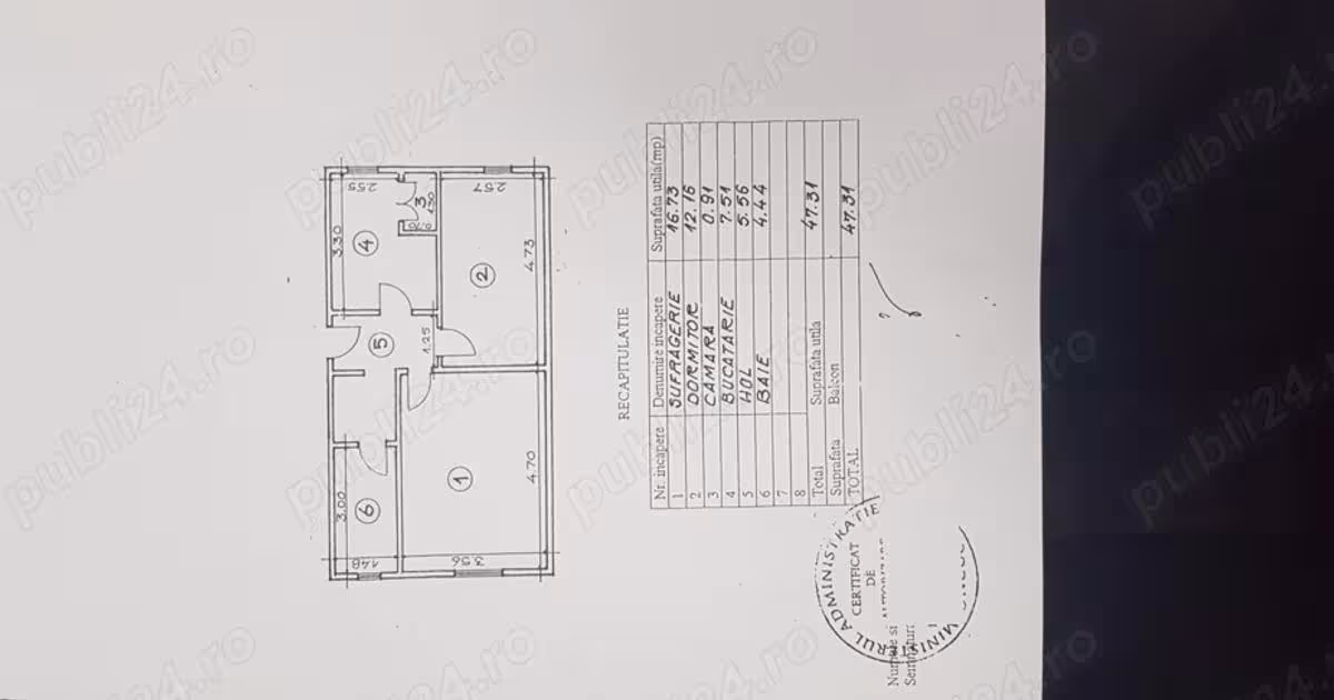 Apartament decomandat cu 2 camere în zona Central, Tulcea