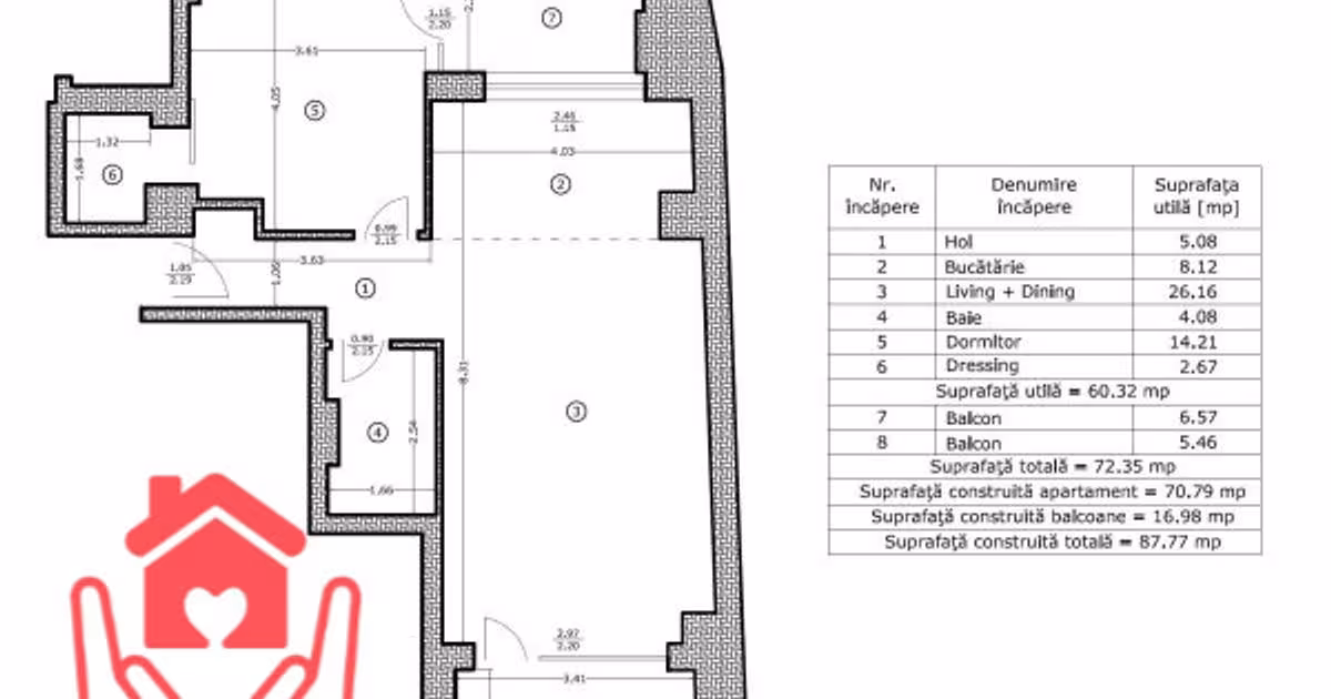 Apartament semidecomandat cu 2 camere în zona P-ța Romană, Ultracentral