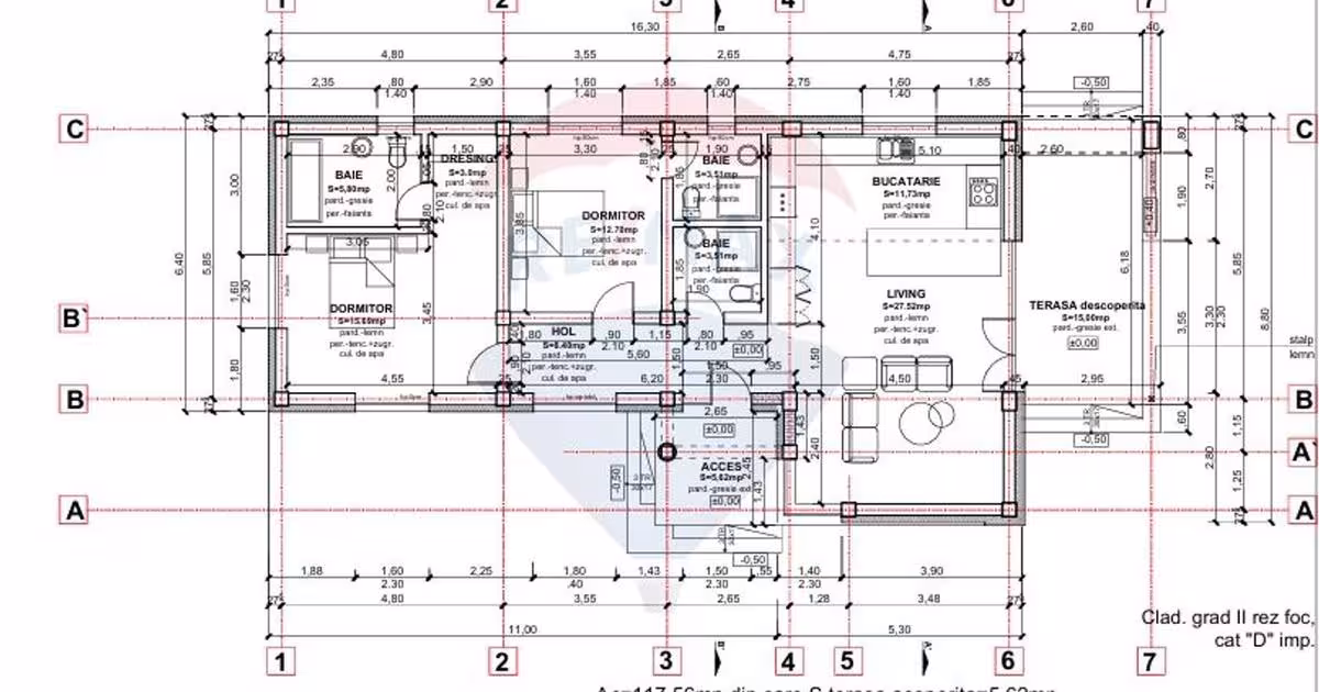 Casă cu 3 camere în Săbăreni