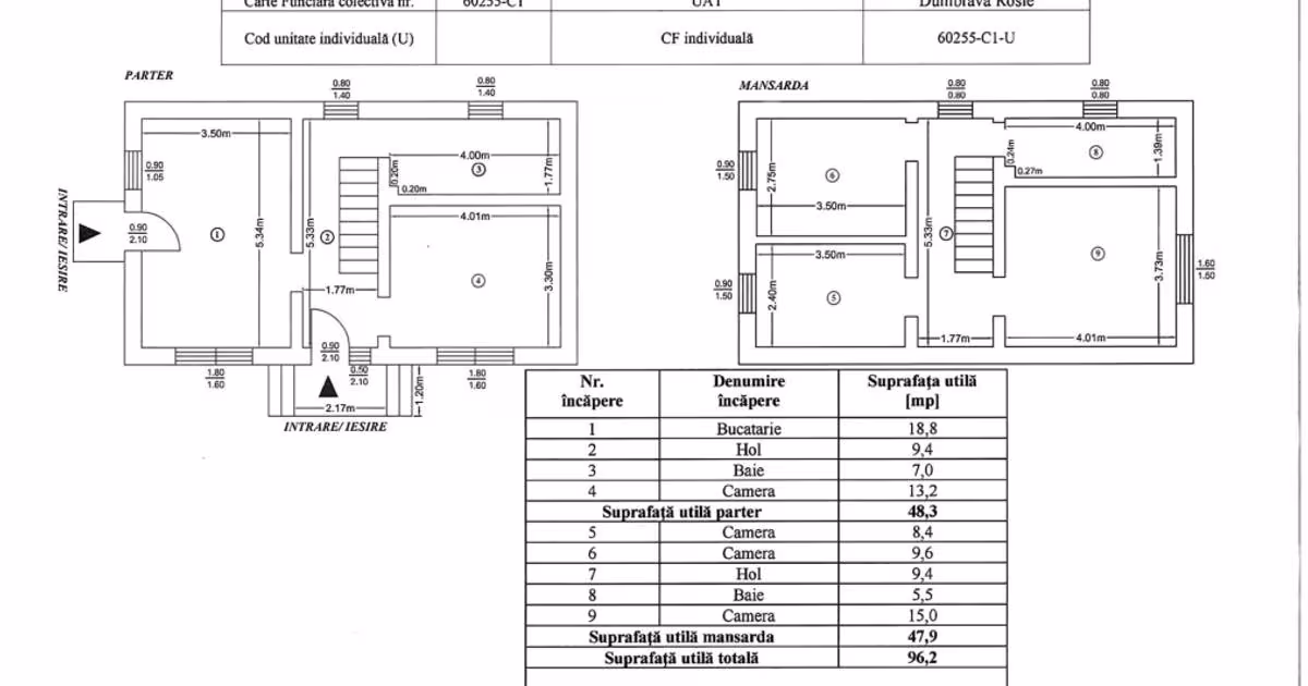 Casă individuală 97 mp cu 3 camere în zona Mărăței, Piatra-Neamț