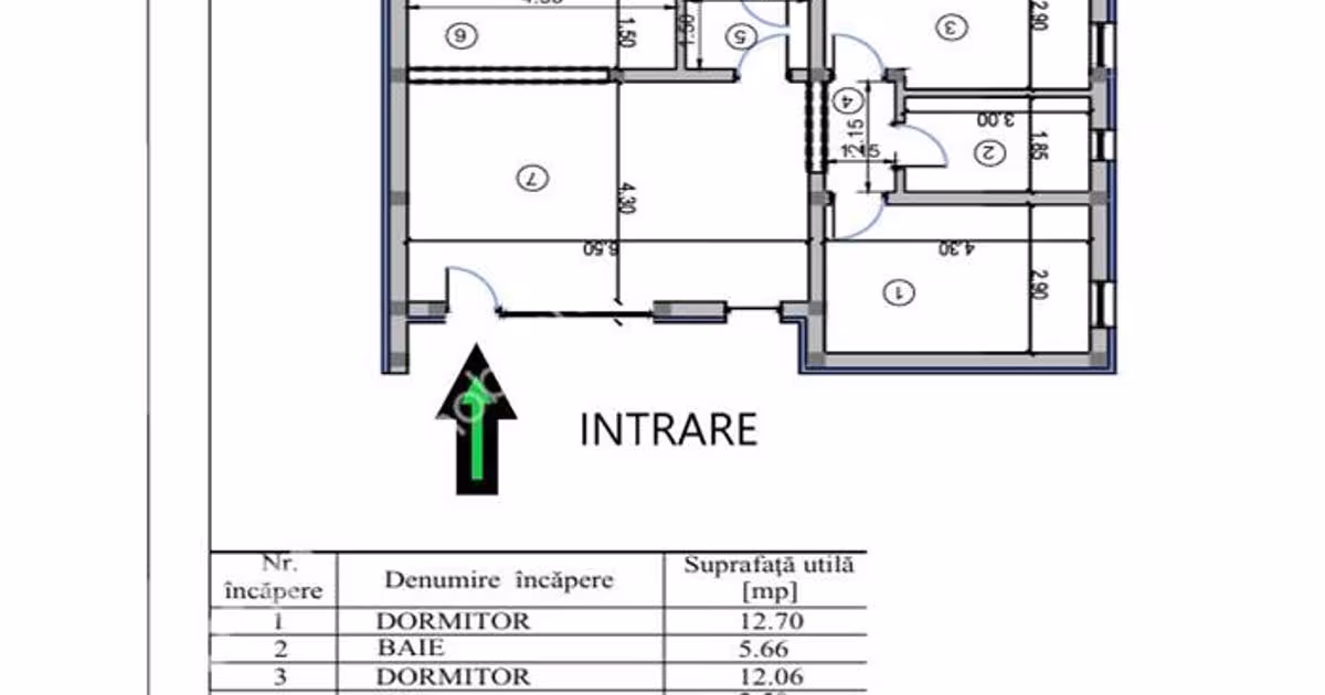 Casă individuală cu 3 camere în Sadu