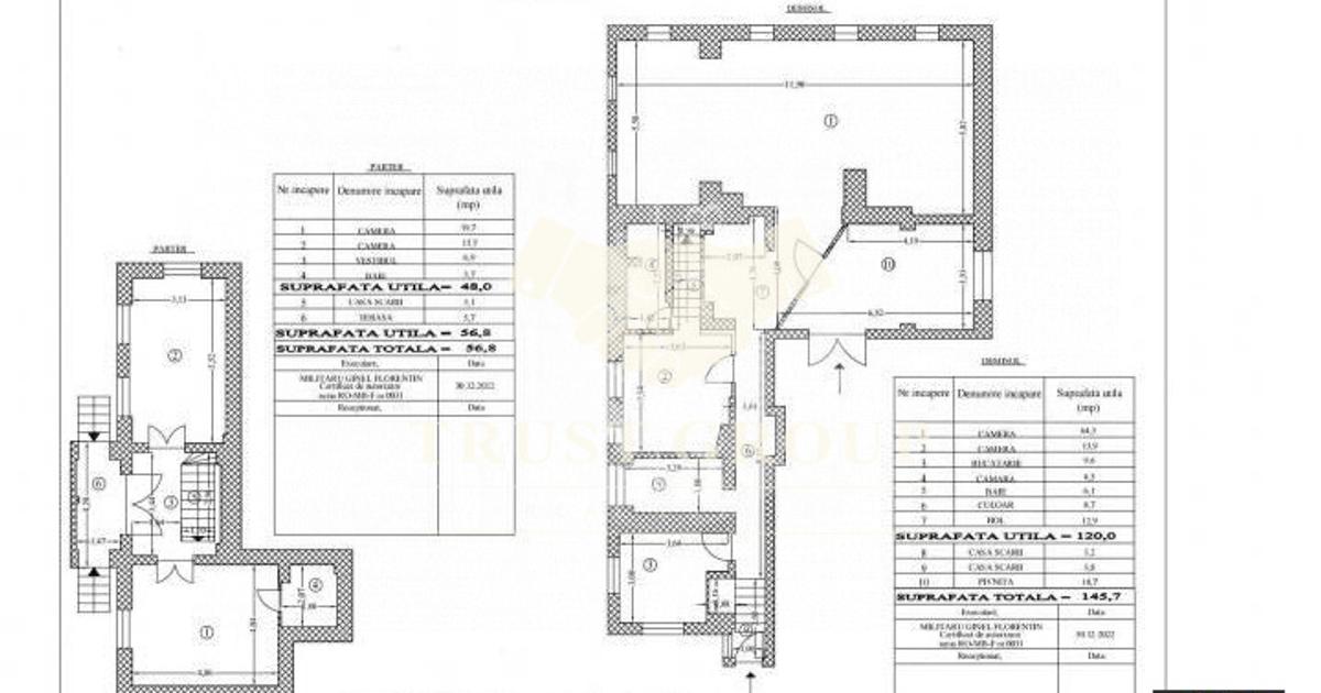 Casă individuală 168 mp cu 5 camere în zona P-ța Unirii, Sector 3