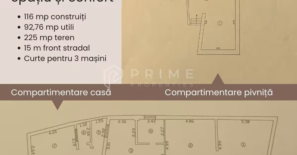 Casă individuală 93 mp cu 3 camere în zona Semicentral, Târgu Mureș