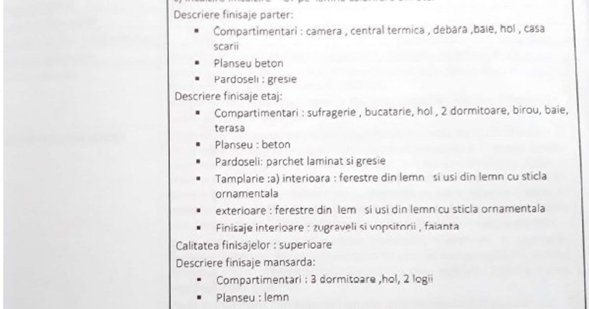 Casă individuală 1,256 mp cu 7 camere în Tulgheș preț 130.000 RON