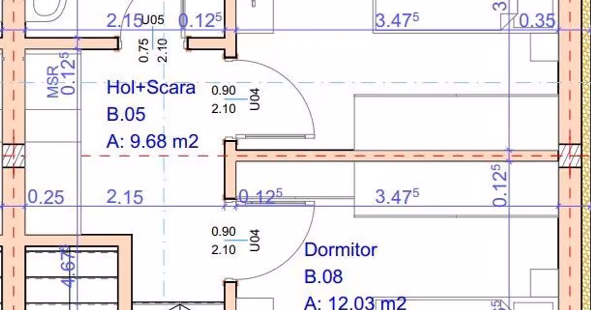 Duplex cu 3 camere în Chișoda