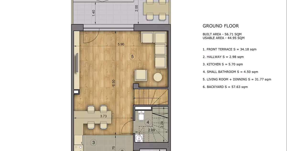 Duplex cu 4 camere în Ștefăneștii de Jos