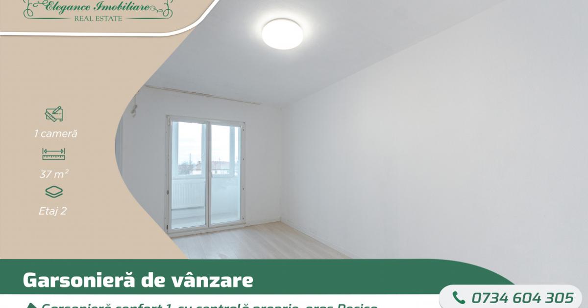 Garsonieră nedecomandată în zona Central, Pecica