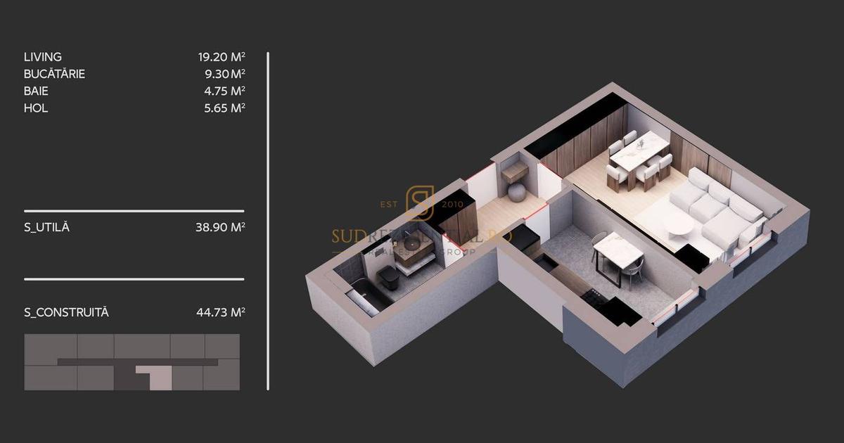 Garsonieră decomandată în zona Berceni, Sector 4