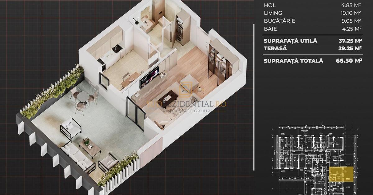 Garsonieră decomandată în zona Berceni, Sector 4
