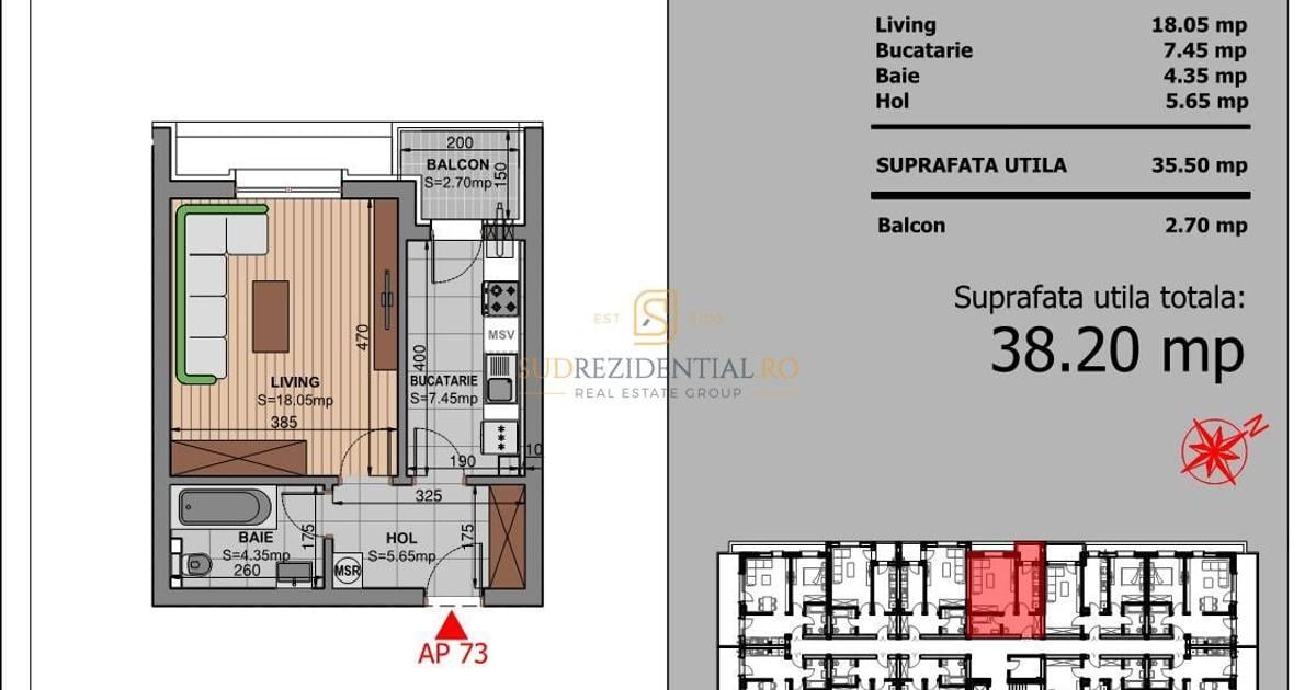 Garsonieră decomandată în zona Berceni, Sector 4