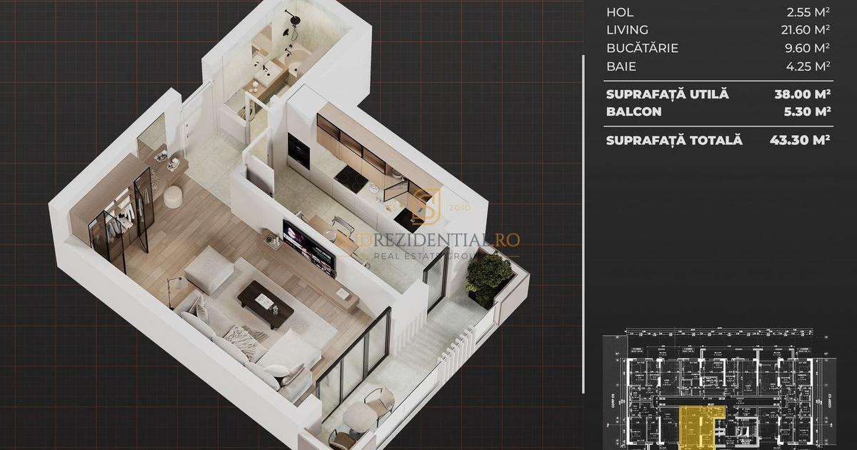 Garsonieră decomandată în zona Berceni, Sector 4