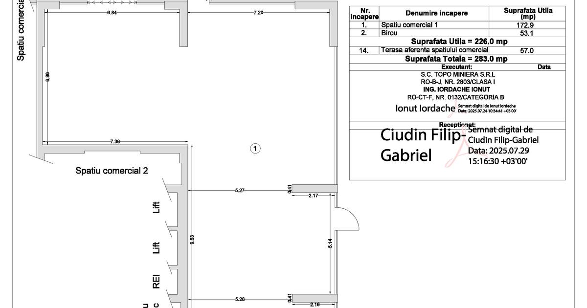 Spațiu comercial 226 mp în zona 13 Septembrie, Sector 5