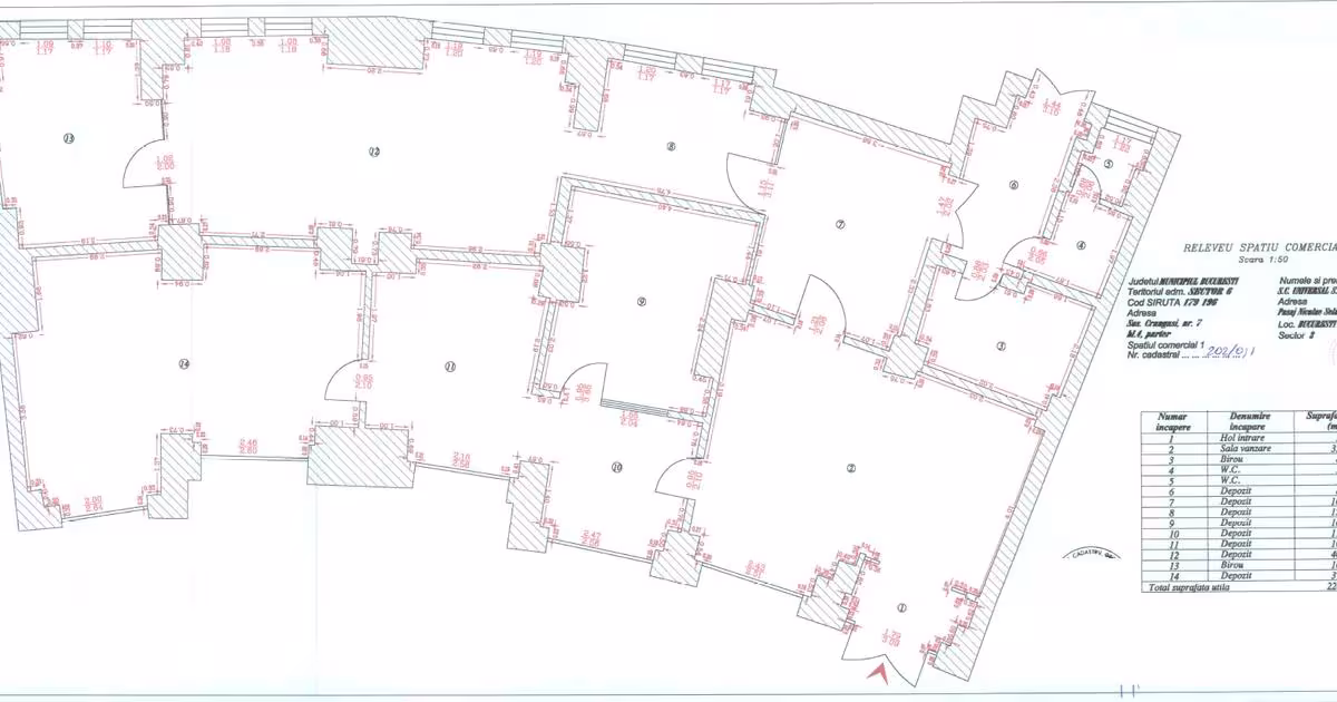 Spațiu comercial 226.27 mp în zona Crângași, Sector 6