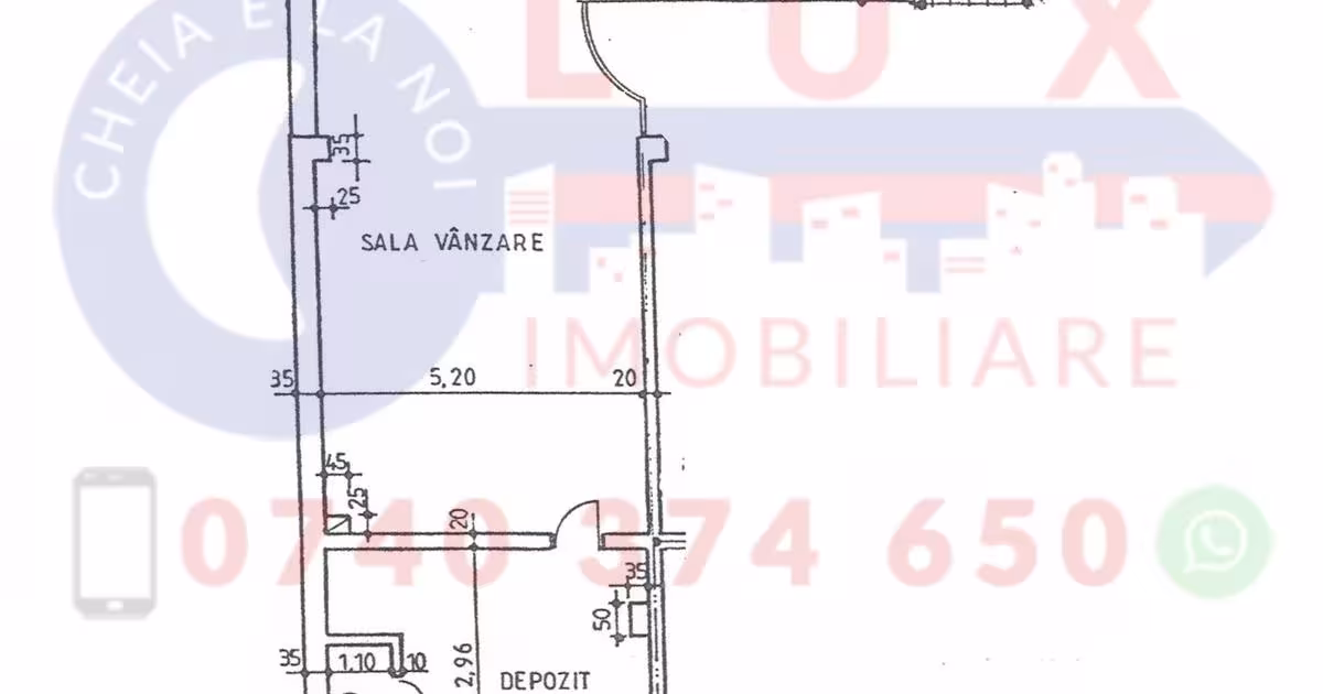 Spațiu comercial 90 mp în zona Babadag, Tulcea