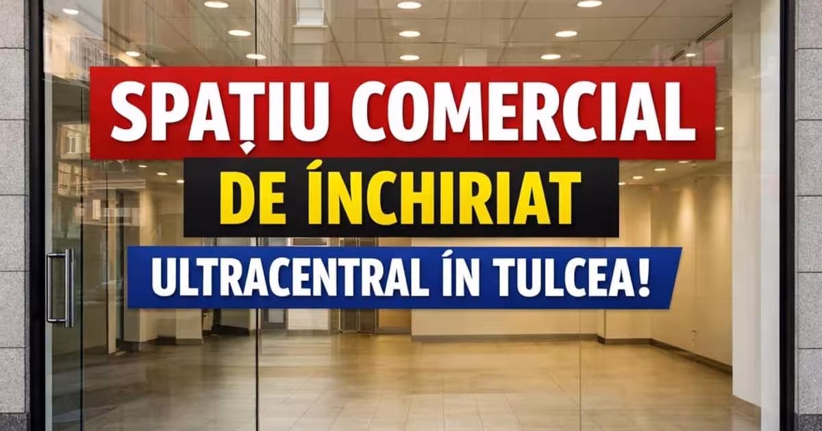 Spațiu comercial 110 mp în zona Ultracentral, Tulcea