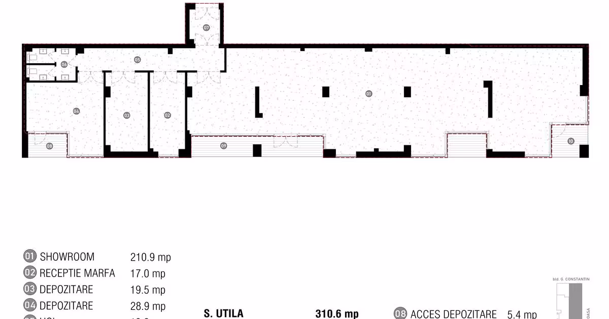 Spațiu comercial 310.6 mp în zona Băneasa, Sector 1