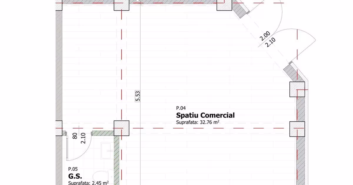 Spațiu comercial 35 mp în zona Spital, Vaslui
