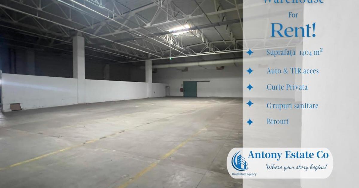 Spațiu industrial 1404 mp în zona Exterior Vest, Oradea