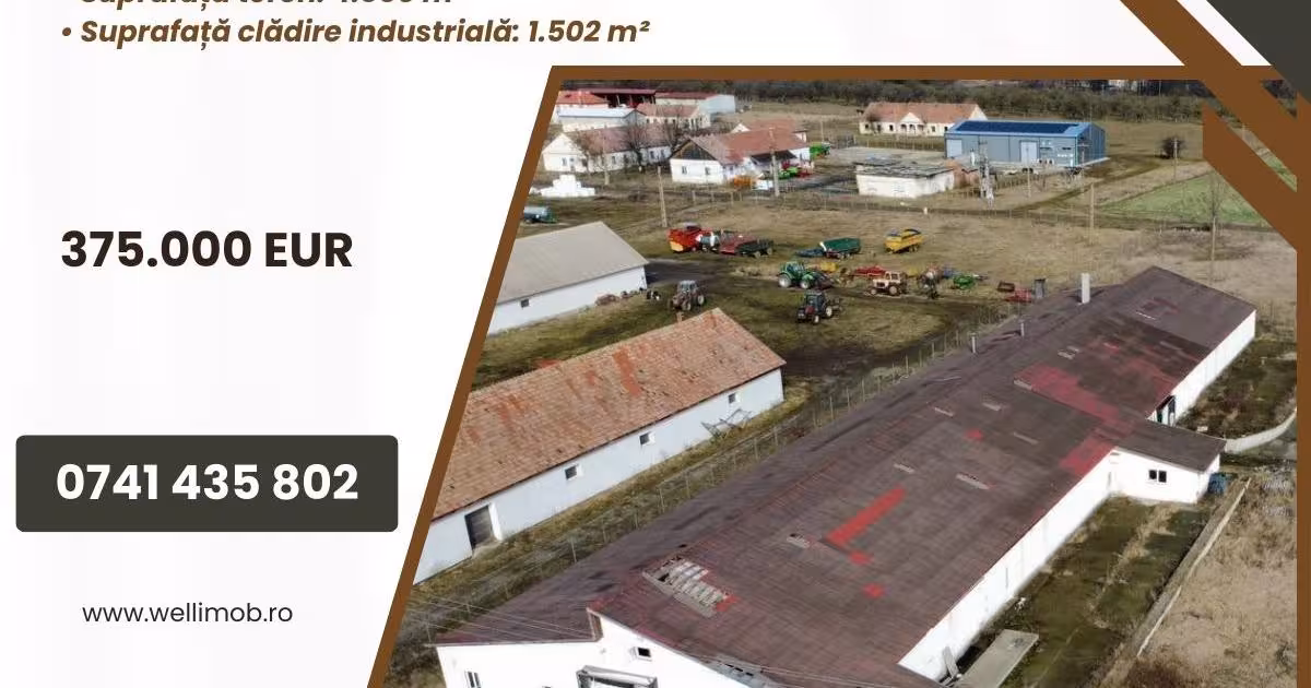 Spațiu industrial 1502 mp în Dalnic