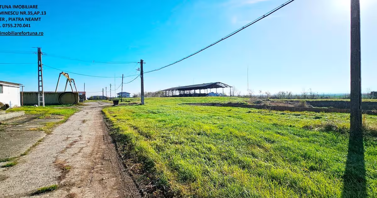 Spațiu industrial 18325 mp în zona Exterior Est, Piatra-Neamț
