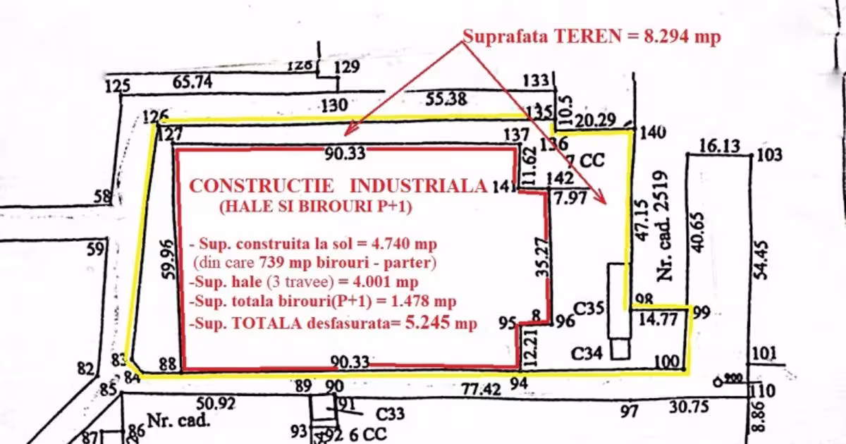 Spațiu industrial 5075 mp în zona Industrială, Vaslui