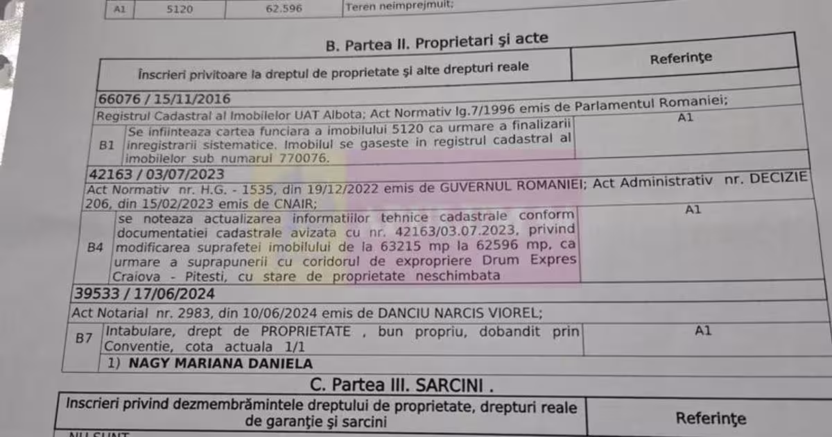 Teren agricol extravilan de 94000 mp, în Albota