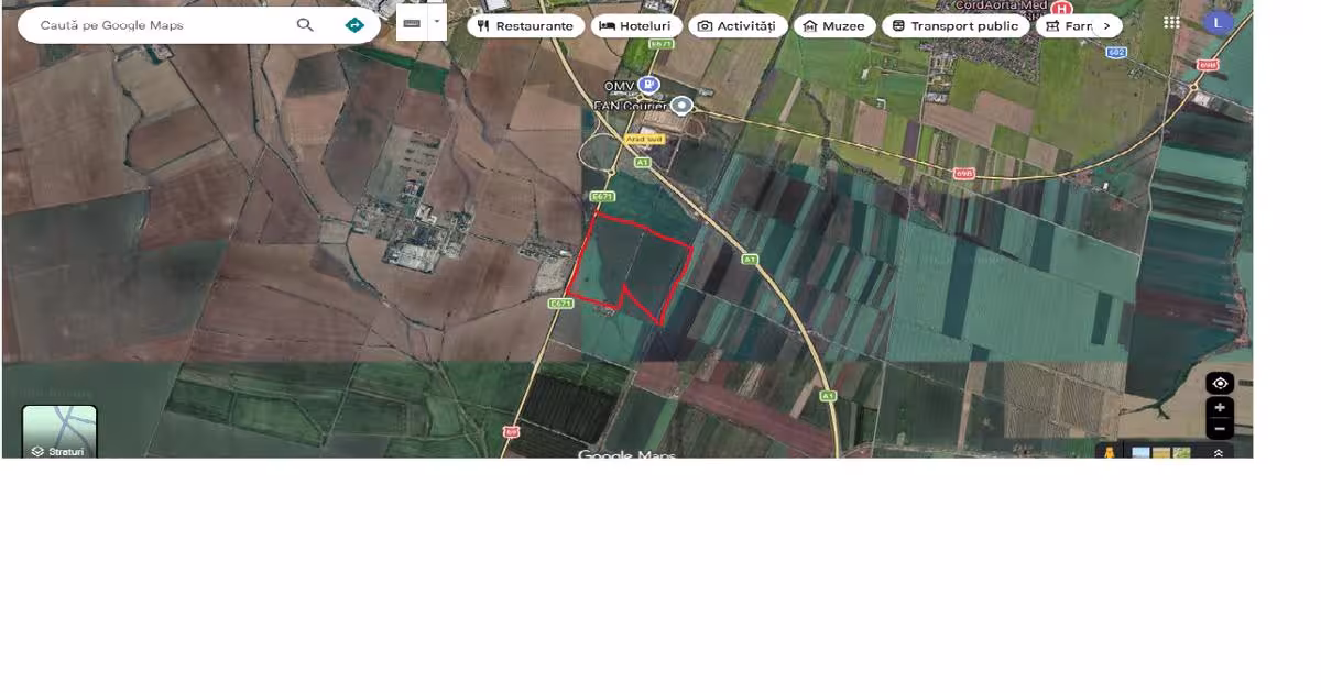 Teren agricol extravilan de 425377 mp, în zona 3 Insule, Arad