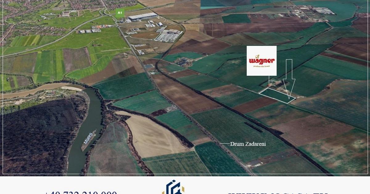 Teren agricol extravilan de 9772 mp, în zona Aradul Nou, Arad