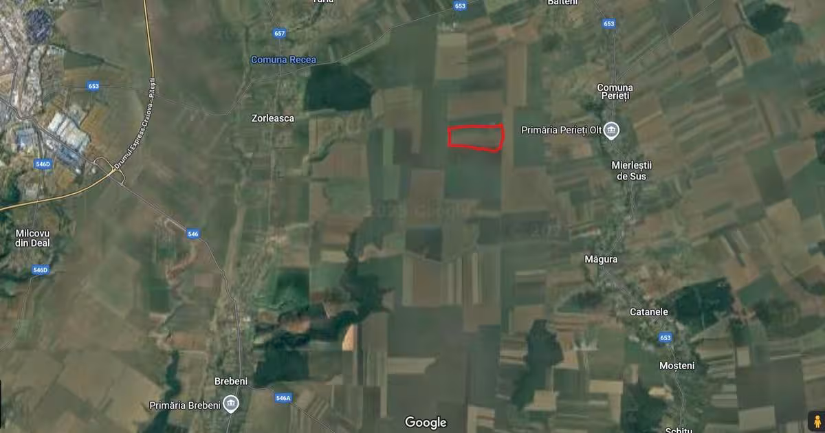 Teren agricol extravilan de 475000 mp, în Brebeni