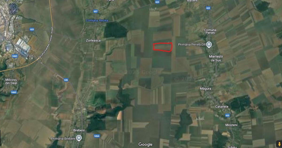 Teren agricol extravilan de 475000 mp, în Brebeni