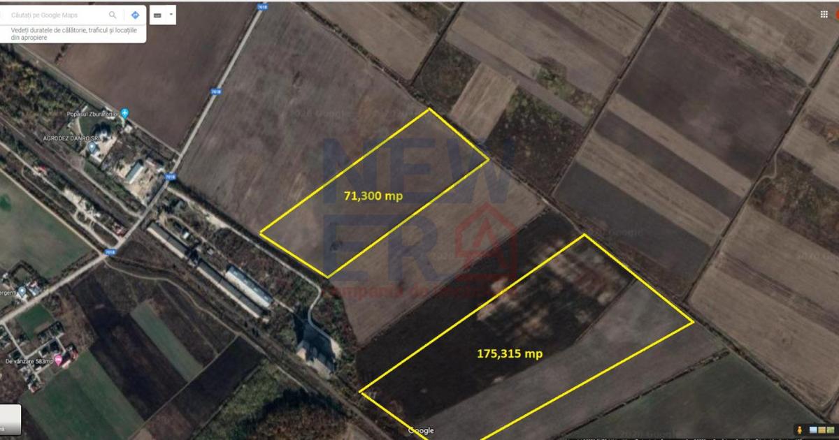 Teren agricol intravilan de 71300 mp, în Ciocănești