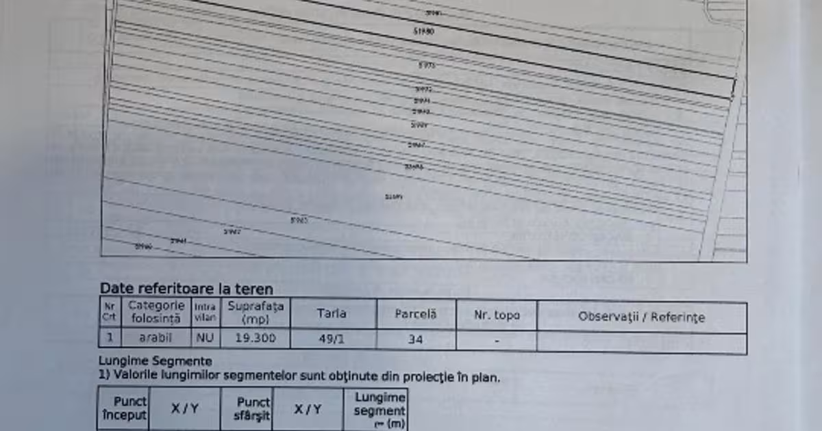 Teren agricol extravilan de 54300 mp, în Cujmir