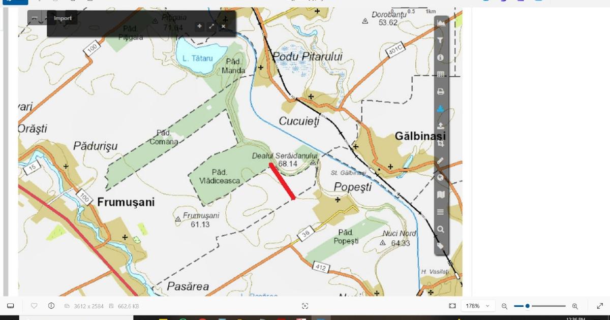 Teren agricol extravilan de 10000 mp, în Frumușani