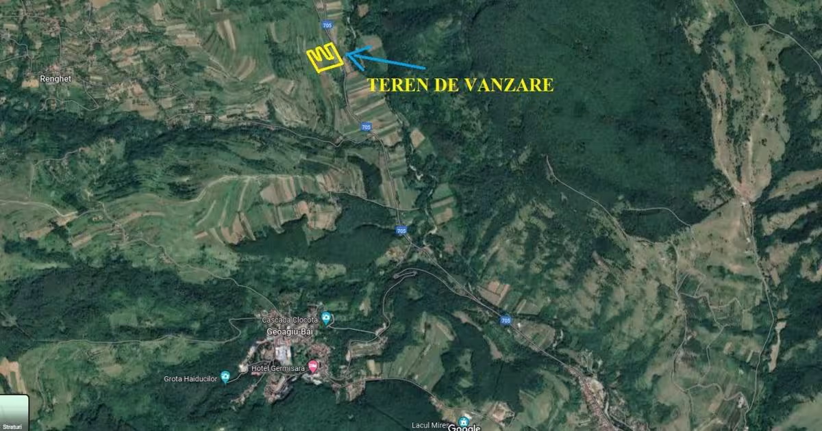 Teren agricol extravilan de 27500 mp, în Geoagiu-Băi