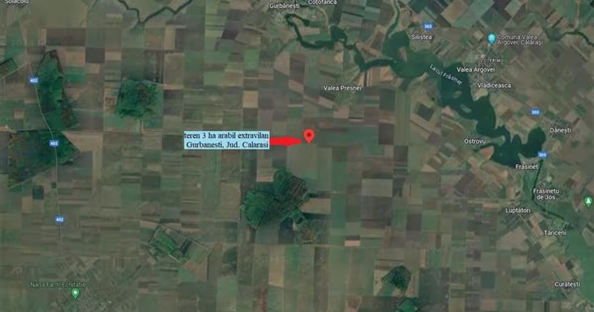 Teren agricol extravilan de 30000 mp, în Gurbănești