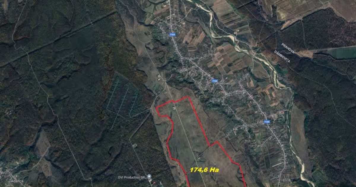 Teren agricol extravilan de 1750000 mp, în